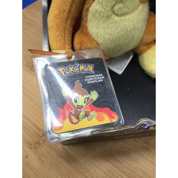 NIB Pokemon Chimchar Plushie With Booklet - Picture 7 of 9
